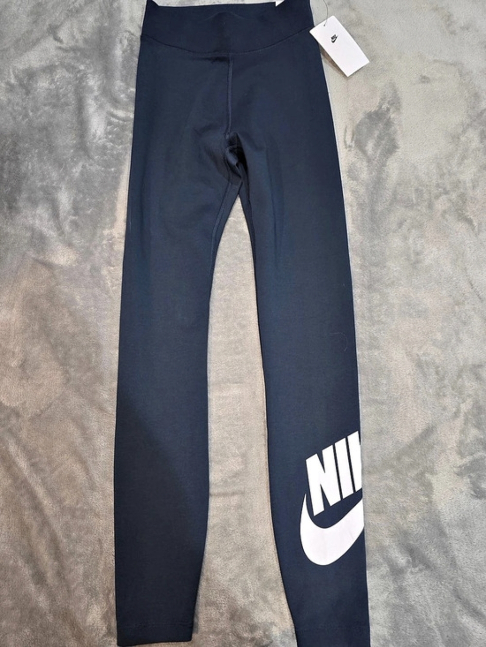Nike Sportswear Classics High-Waisted Graphic Leggings Blue XS